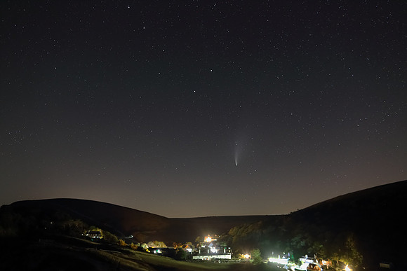 Lulworth Dorset and comet Neowise